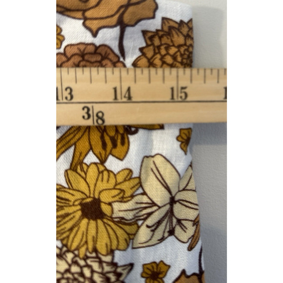 Haver & Blair London Womens Wide Leg Crop Pants Size M Linen Blend Floral NWT - Picture 7 of 12